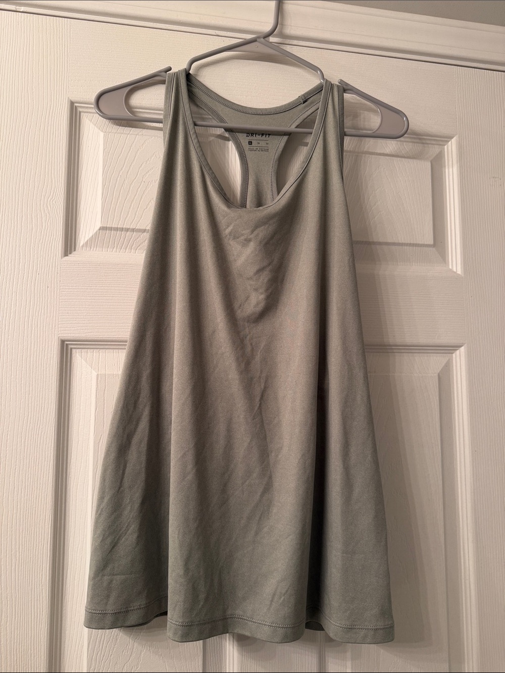 Nike Women's Light Gray Racerback Tank Top